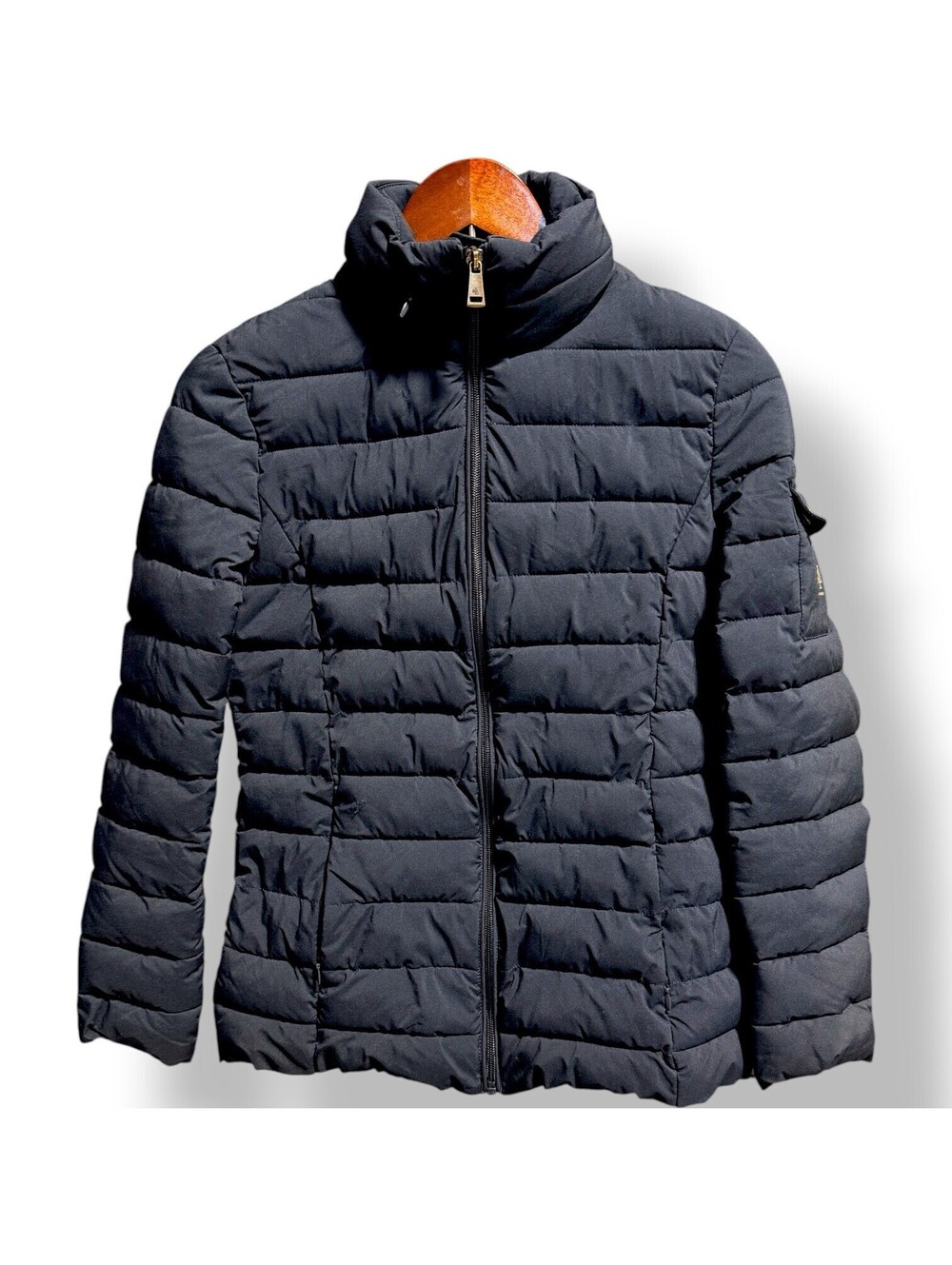 Lauren Ralph Lauren Women XS Navy Quilted Packable Stretch Puffer Jacket